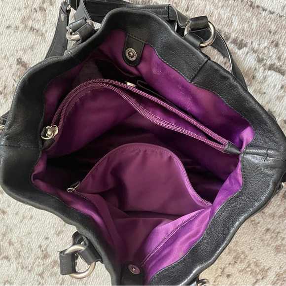 Black Coach Leather Handbag - Picture 4 of 5